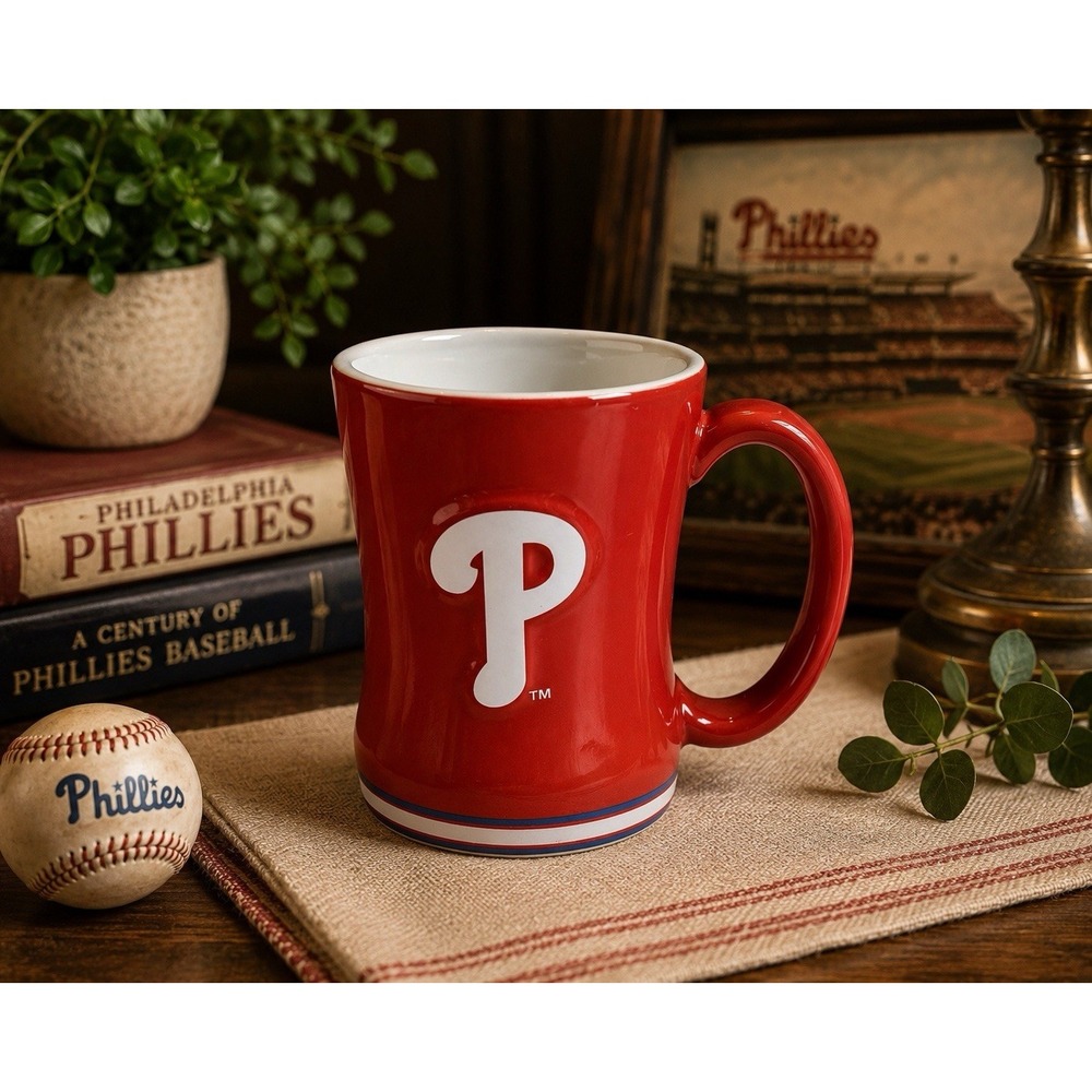 Philadelphia Phillies Boelter Brands 2011 MLB Red Ceramic Coffee Mug 5"